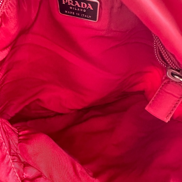 Prada Red Tessuto City Tote Bag - Picture 5 of 10